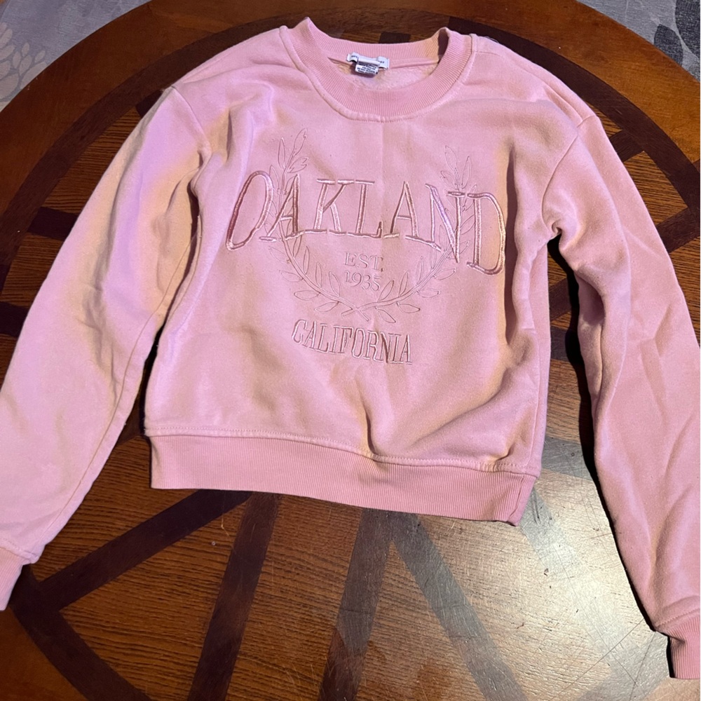 Better Together Pink Crop Sweatshirt